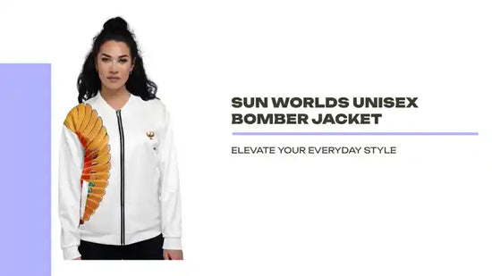 Sun Worlds Unisex Bomber Jacket by@Outfy